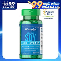 Thực Phẩm Chức Năng - Viên Uống Bổ Sung Nội Tiết Tố, Giúp Giảm Các Triệu Chứng Của Phụ Nữ Tiền Mãn Kinh Non-Gmo Soy Isoflavones 750Mg (60 Viên)