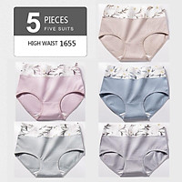 Set 5 Quần Lót Cotton Không Đường May Quyến Rũ Dành Cho Nữ