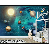 Tranh 3D dán phòng trẻ em, phòng ngủ em bé