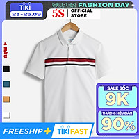Áo Thun Nam Có Cổ Ngắn Tay 5S (4 Màu), Chất Liệu 100%Coolmax Mềm Mịn, Siêu Thấm Hút Mồ Hôi, Thoáng Mát (APC21008).