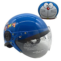 Mũ Bảo Hiểm Trẻ Em 1/2 Đầu Có Kính Chita CT27K - Team Hình Doreamon