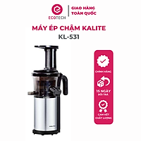 Máy ép chậm Kalite KL 531, công suất 200W, thân máy phủ inox 304, ép kiệt bã, chạy êm, bộ lọc trang bị lọc mịn làm bằng inox 304, hàng chính hãng