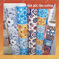 Decal gạch bông set 6 ô KT: 30x45cm - dán bếp, dán tường, trang trí nhà cửa - Nice Home