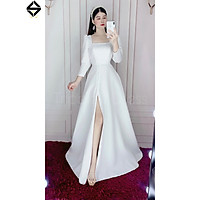 Đầm maxi dự tiệc mặc cưới xẻ đùi tay dài TRIPBLE T DRESS-Size S/M/L- MS284V