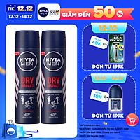 Combo 2 Xịt Ngăn Mùi NIVEA MEN Dry Impact Khô Thoáng 150ml - 81602