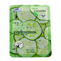 Mặt nạ dưa leo 3W Clinic Fresh Cucumber Mask Sheet 23g