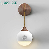 Uareliffe Smart Sensor Night Light Infrared Induction USB Charging Removable Night Lamp Plug-in Sleep Light Eye Protection Reading Night Lamp For Home Bedroom