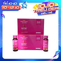 Combo 2 Hộp 20 Chai Đông Trùng Hạ Thảo Hector Collagen Trẻ Hóa Nhanh Dạng Nước, Nước Uống Trực Tiếp, Giúp Da Khỏe, Sáng Mịn Màng, Điều Hòa Nội Tiết Tố, Ngăn Ngừa Rụng Tóc, Tăng Cường Sinh Lý, Nam, Nữ Đều Dùng Được