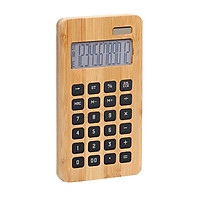 Máy tính để bàn Bamboo 12 chữ số hiển thị năng lượng mặt trời & Pin nút