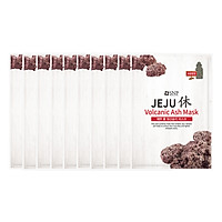 Bộ Mặt Nạ Jeju Làm Sạch Lỗ Chân Lông SNP Jeju Volcanic Ash Mask (10 Miếng)