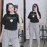 (Có bigsize 85kg)Đồ Bộ Nữ Thêu Đồ Bộ Thun Quần Dài Đồ Bộ Mặc Nhà Đẹp
