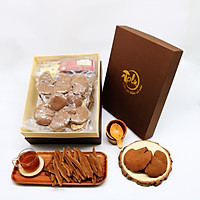 Nấm Linh Chi Nguyên Tai Giống Nhật Bản Hộp 500g - PLN - Xích chi Giống Nhật Vị Đắng Đậm, Dược Tính Cao, Phù hợp làm quà biếu/tặng cao cấp, sang trọng