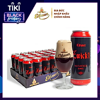 Bia Đen Thầy Tu EIBAUER ZWICK'L Nhập Khẩu Từ Đức Thùng 24 Lon 500ml