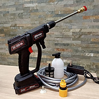 bộ máy xịt rửa bằng bin tiện lợi khi di chuyển samaki - công nghệ japan sakura