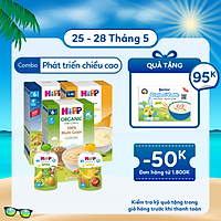 Combo ăn dặm HiPP Organic số 9: Phát triển chiều cao