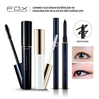 Combo F.O.X Serum Dưỡng Dài Mi - Mascara Dày Mi & Chì Kẻ Mắt Chống Lem