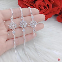 lắc tay bạc bông tuyết, thiết kế vô cùng đáng yêu - Bạc Nomi