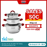Bộ nồi Inox 3 đáy SUNHOUSE SHG2303MRA
