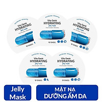 Combo 5 Mặt nạ cấp nước dưỡng ẩm da mềm mượt, căng bóng BNBG Vita Genic Hydrating Jelly Mask (Vitamin E) 30ml x 5