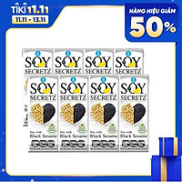 Bộ 2 Lốc Sữa Đậu Nành Với Mè Đen Soy Secretz (180ml x 8 Hộp) Nhập Khẩu Thái Lan, Không Chất Bảo Quản, Hương Vị Tự Nhiên, Giúp Chống Lão Hóa, Hỗ Trợ Làn Da Và Xương Chắc Khỏe