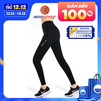 Quần legging nữ CLEACCO tập gym, quần yoga chất vải Dệt thoáng mát , co giãn 4 chiều