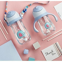 Bình nhựa tritan uống nước chống sặc cho bé