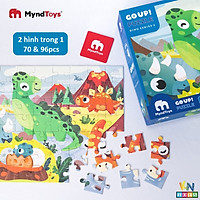 Đồ Chơi Xếp Hình MyndToys - GO UP! Puzzle - Level 4 và 4* – Dino Series (Cho Bé Từ 3.5 Tuổi)