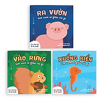 Sách Ehon - Combo 3 cuốn Ai giấu cái gì đó - Dành cho trẻ từ 0 - 4 tuổi