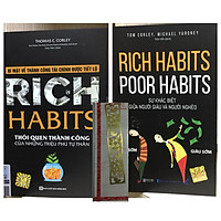 Combo 2 cuốn:Rich Habits-thói quen tốt của những triệu phú tự thân và Rich Habit Poor Habits-sự khác biệt giữa người giàu và người nghèo(tặng bookmark kim loại vàng)