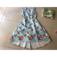 Sale: Đầm hoa xòe thắt eo