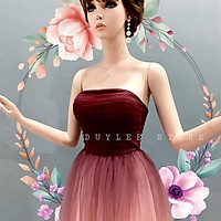 ĐẦM MAXI CÚP NGỰC OMBRE