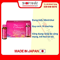 Nước uống Collagen Shiseido Pure White không cồn Nội địa Nhật Bản - Tặng túi zip 5 kẹo Senjaku