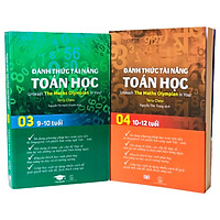 Đánh thức tài năng toán học 3 và 4 - sách toán song ngữ anh việt - Genbooks ( Bộ 2 cuốn, 9 - 12 tuổi )
