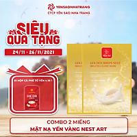 Combo 2 Mặt Nạ Yến Vàng Nest Art Bio Cellulose Mask 25ml/miếng