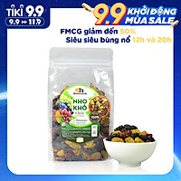 Nho Khô Mix Không Hạt Smile Nuts Túi 500g - Nhập khẩu từ Chile (nho khô hỗn hợp gồm nho đen, nho đỏ và nho vàng)