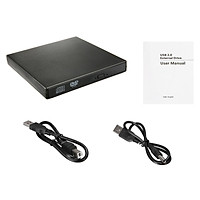 USB 2.0 External Blu-ray Combo DVD/CD Burner RW Drive for PC Laptop Windows Mac #white