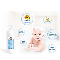 Sữa tắm gội cho bé Gifrer Gel Lavant 2 en 1 (500ml và 200ml)