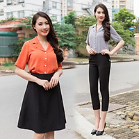 Thời trang Lavender_Sơ mi cổ vest LVDSM1286