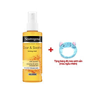 Nước Cân Bằng Dạng Xịt Cho Da Mụn Chiết Xuất Nghệ Neutrogena Clear & Soothe Toning Mist 125ml (Tặng băng đô mèo xinh xắn)
