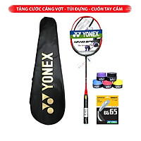 Vợt cầu lông Yonex cao cấp 100% Cacbon đan dây rẻ 9,5kg tặng 3 món quà