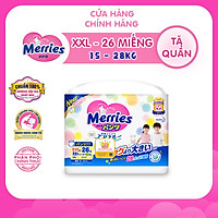 Tã Quần Merries - Size XXL - 26 Miếng (Cho Bé 15 - 28kg)