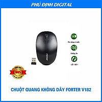 Chuột quang không dây FORTER V182 cao cấp tự động tắt nguồn - Hàng Chính Hãng