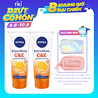 Combo 2 Sữa Dưỡng Thể Dưỡng Trắng Nivea Extra White C & E Vitamin - 180ml - 84374