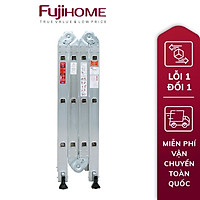 Thang nhôm gấp đa năng 4 đoạn,12 tư thế sử dụng FUJIHOME ML103 ( Cao chữ A 1,78m, chữ I 3,78m) Hàng chính hãng