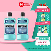Bộ 2 Chai Nước súc miệng ngăn ngừa mảng bám Listerine Tartar Protection 750mlx2