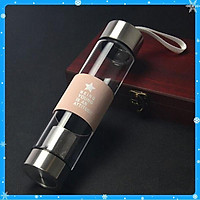 Bình nước thủy tinh VN cao cấp 450ml Hồng - Hàng Chất Lượng