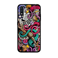 Ốp Lưng in cho Samsung Galaxy A01 Mẫu Họa Tiết Âm Nhạc - Hàng Chính Hãng