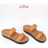Dép nữ thời trang quai ngang Cillie đế bánh mì cao 4cm 1206
