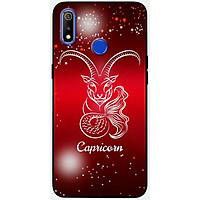 Ốp lưng dành cho Realme 3 Pro mẫu Cung hoàng đạo Capricorn (đỏ)