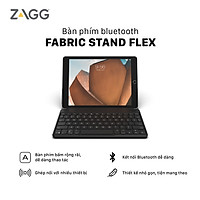 Bàn phím Bluetooth ZAGG 7 màu Backlit Keyboard - Fabric Stand Flex - Hàng chính hãng